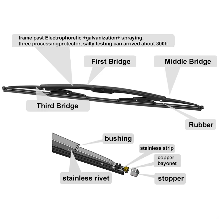 travel bus wiper blade